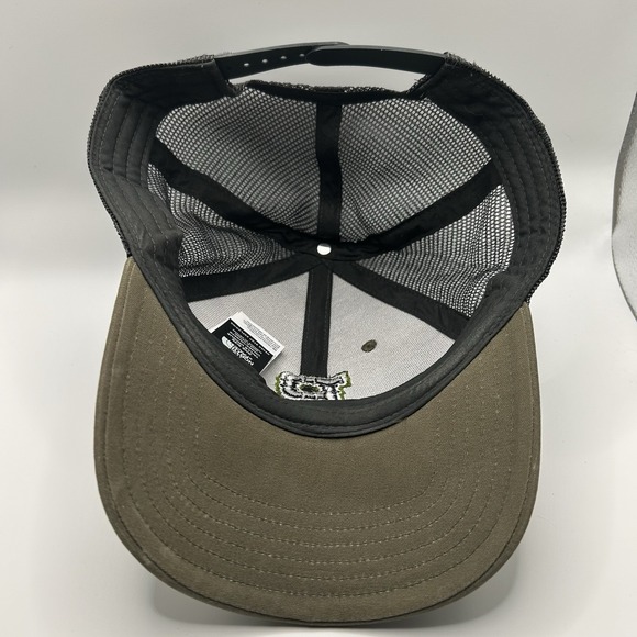 The North Face Trucker Hat Brown/Black Mesh Snapback OSFA P Logo - Picture 5 of 6